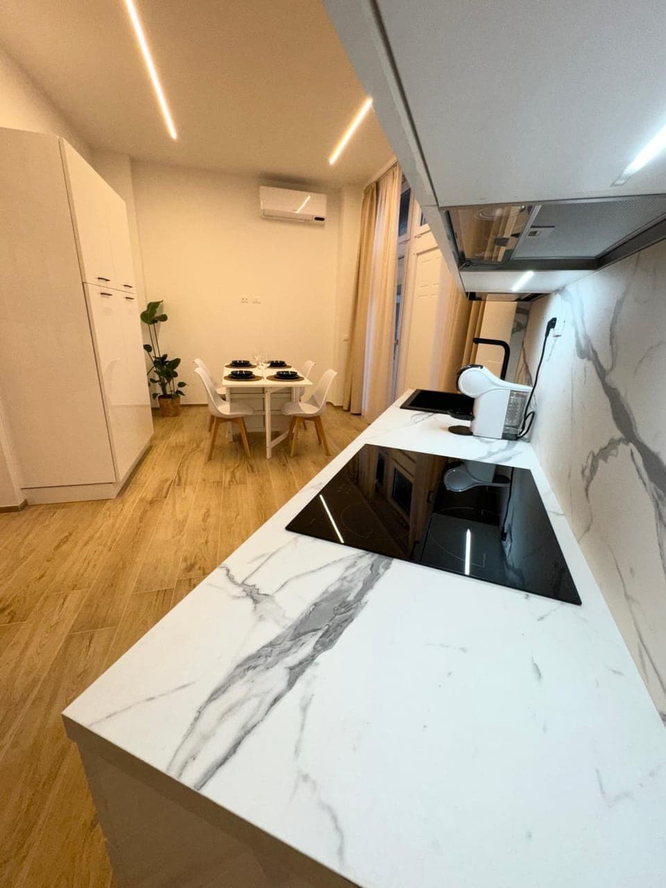 Living room, Photo of the whole room, Seating area, Dining area, air conditioner