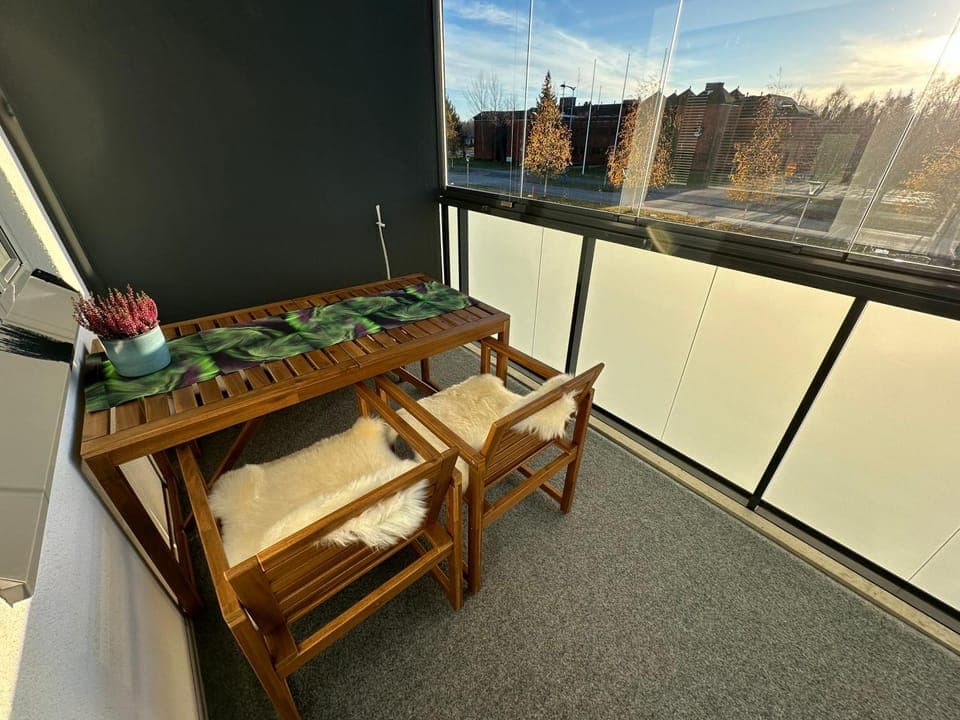 Day, View (from property/room), Balcony/Terrace, Seating area, Dining area