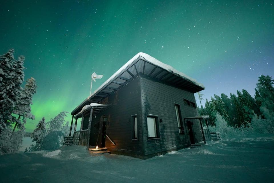 Property building, Night, Natural landscape, Winter