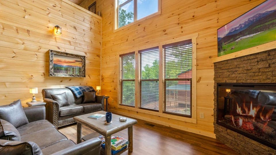 TV and multimedia, Seating area, Family, fireplace