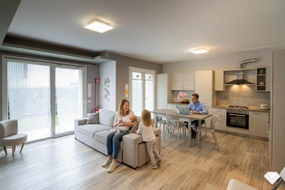 People, Living room, Seating area, Family