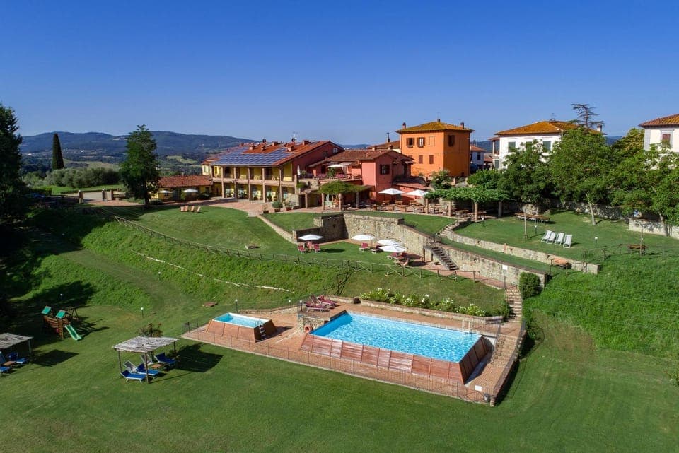 Property building, Restaurant/places to eat, Day, Natural landscape, Children play ground, Garden, Garden view, Pool view, Swimming pool, sunbed