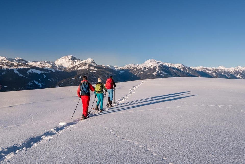 Winter, Hiking, Mountain view