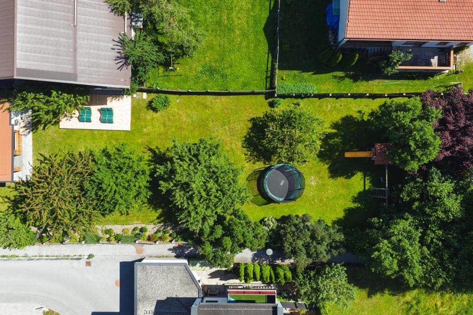 Property building, Natural landscape, Bird's eye view, Garden, Garden view