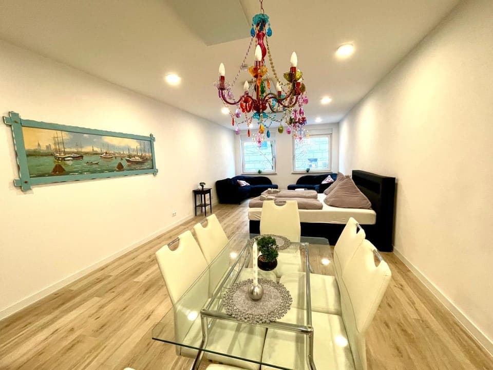 Living room, Seating area, Dining area