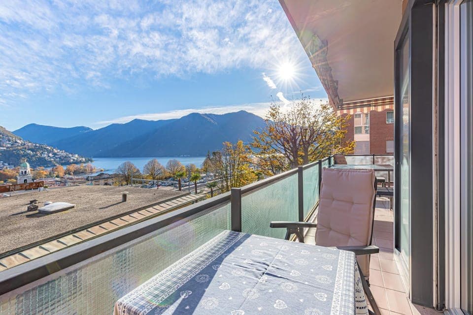 View (from property/room), Balcony/Terrace, Balcony/Terrace, Lake view, Mountain view