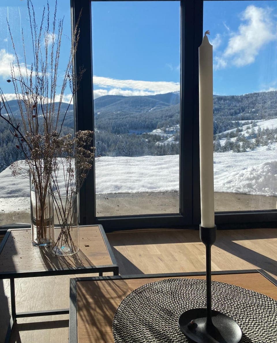 Natural landscape, Winter, Balcony/Terrace, Mountain view