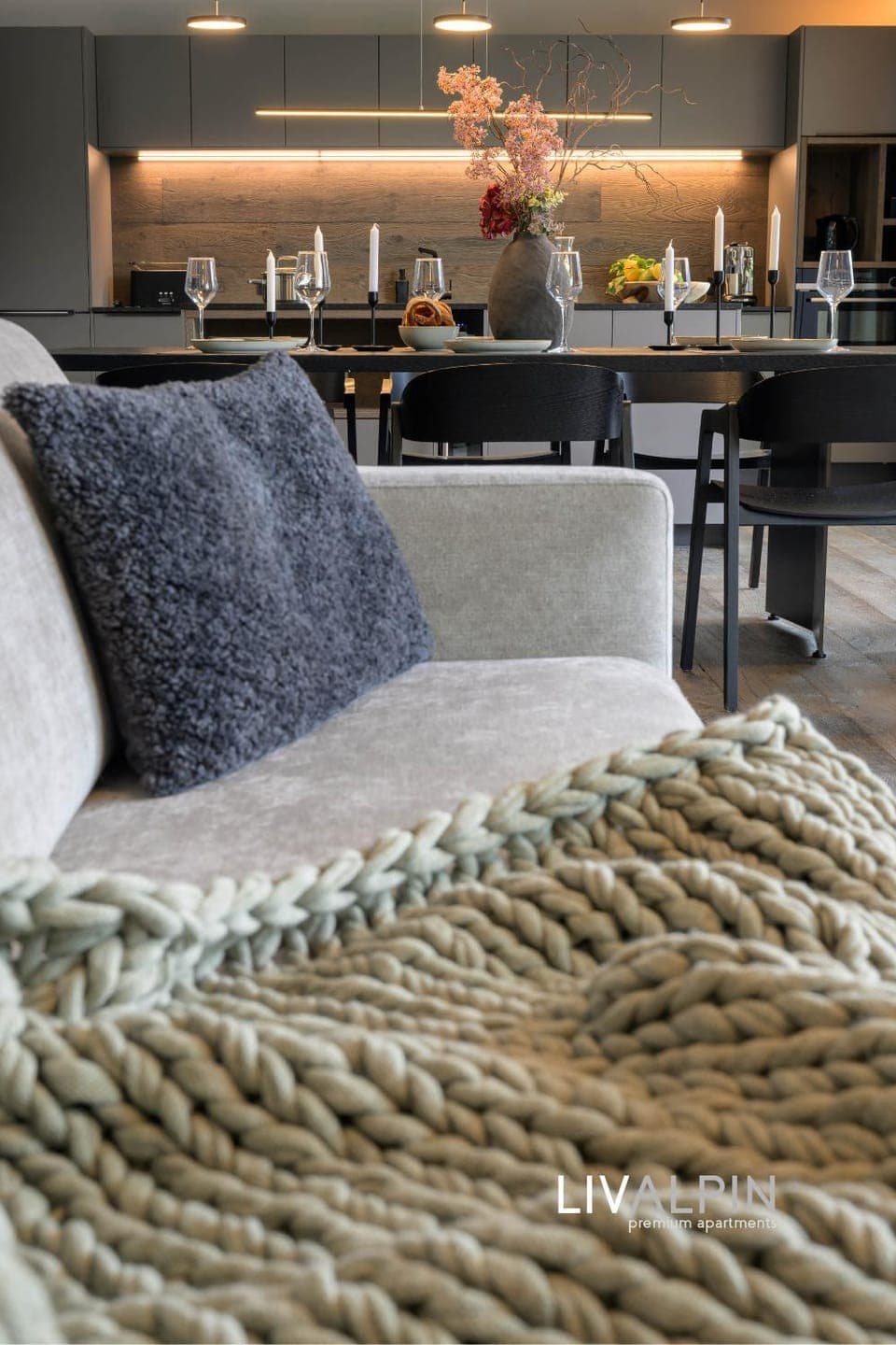 Living room, Dining area, kitchen