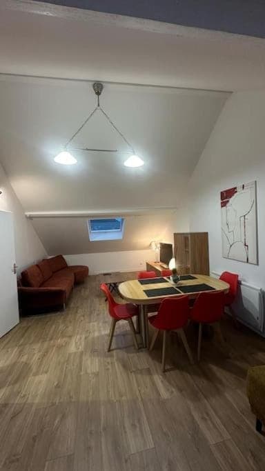 Living room, Seating area, Dining area