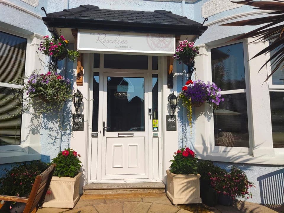 Property building, Patio, Facade/entrance, Property logo or sign, View (from property/room)