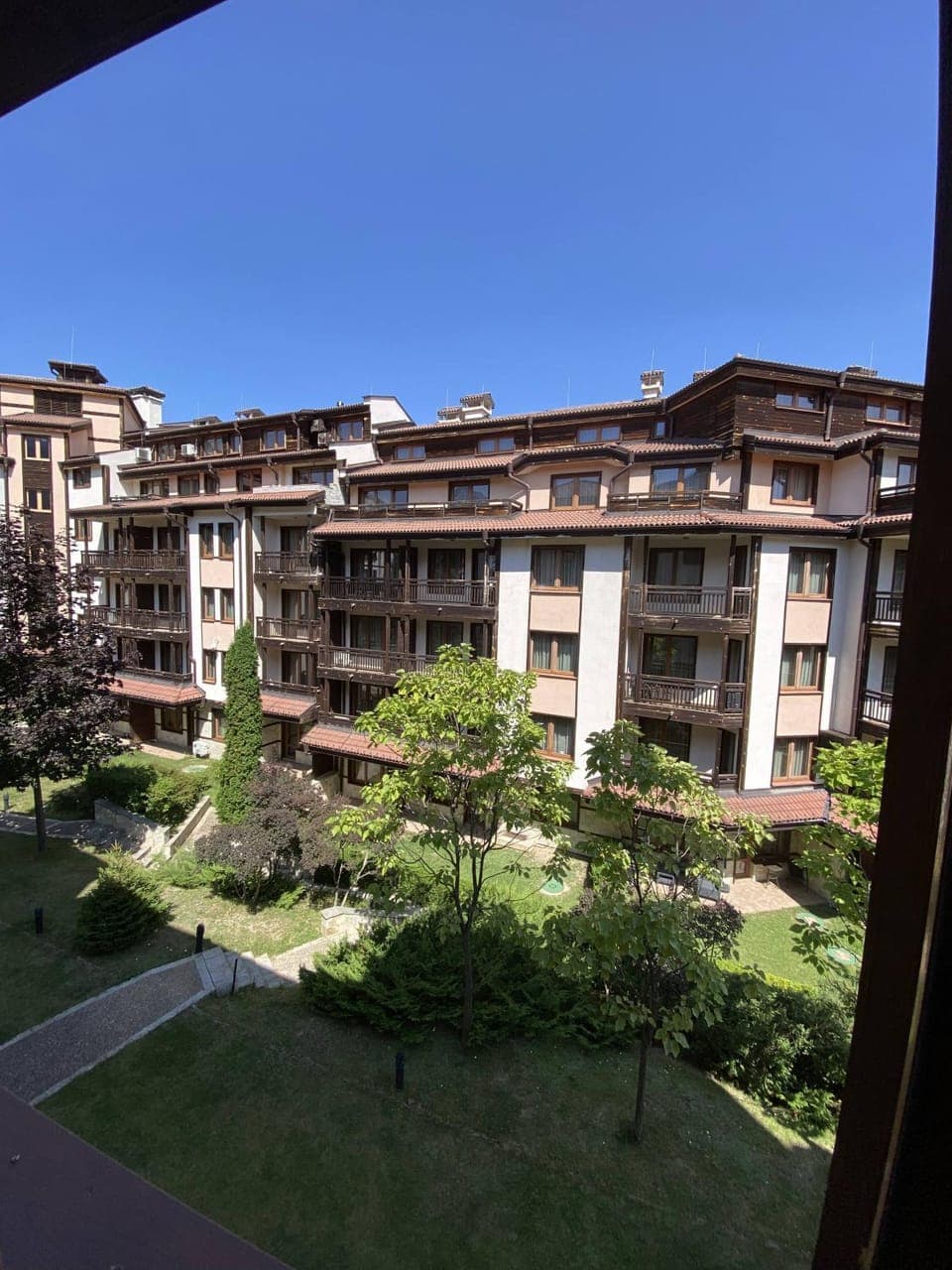 Property building, Spring, Day, Garden, View (from property/room), Garden view