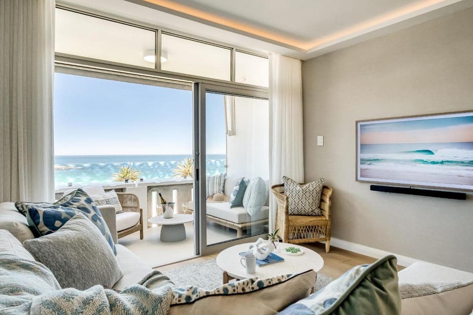 Living room, Seating area, Sea view