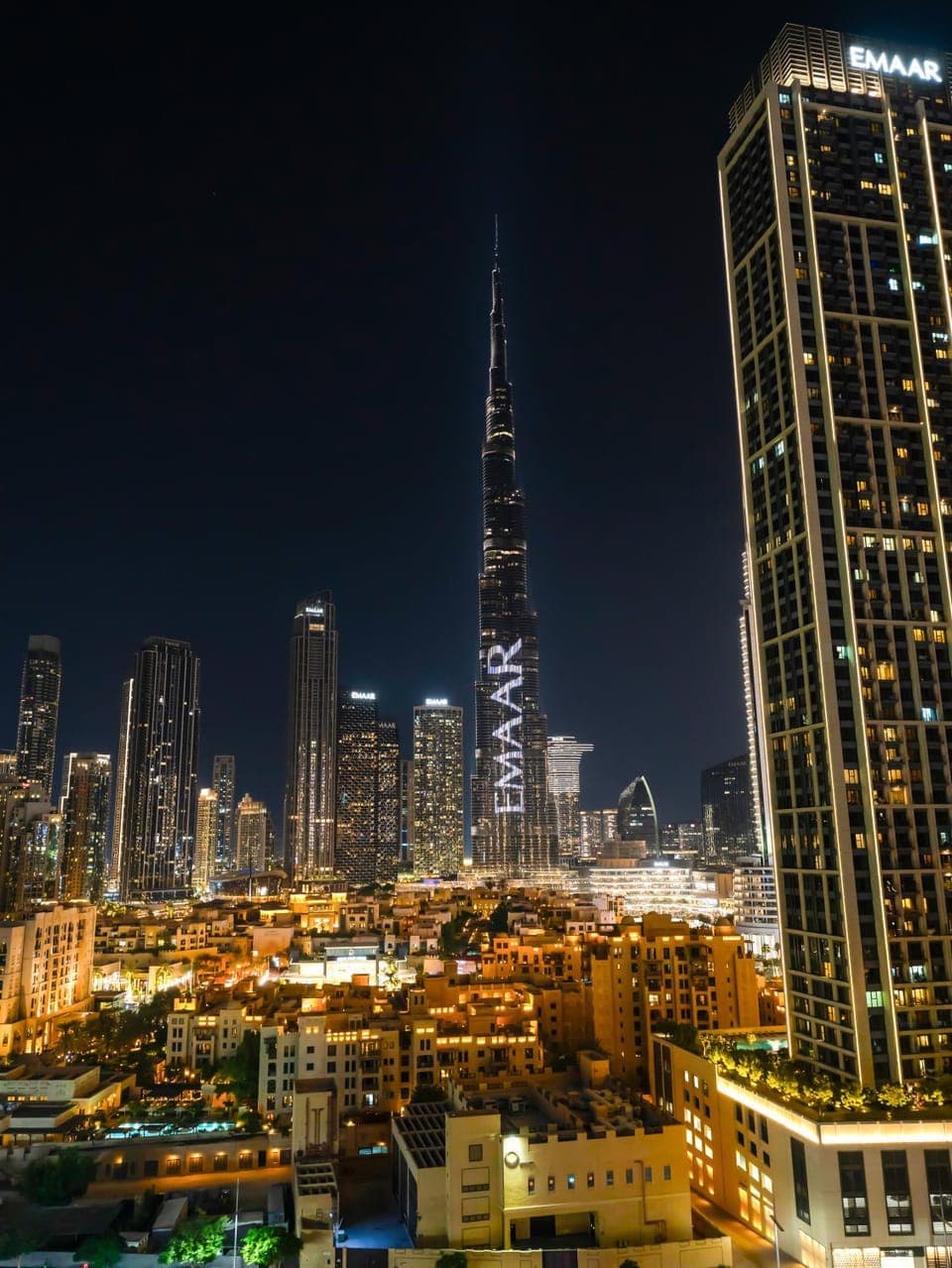 Nearby landmark, Night, City view
