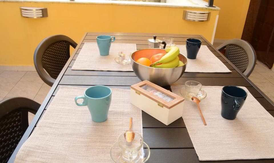 Property building, Coffee/tea facilities, Balcony/Terrace, Balcony/Terrace, Dining area, Breakfast, Sunset