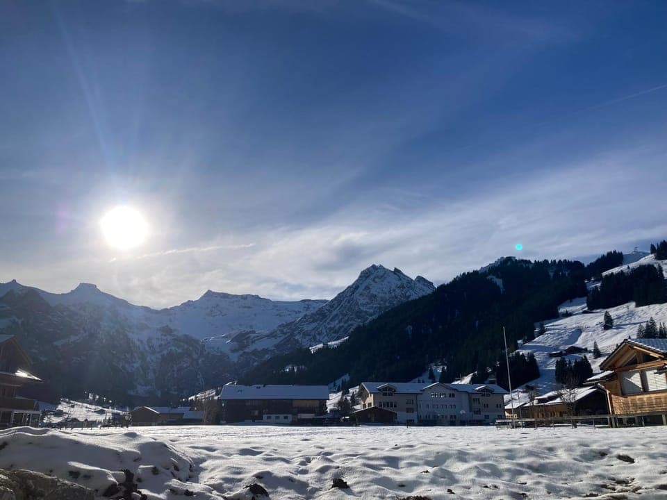 Natural landscape, Winter, Mountain view
