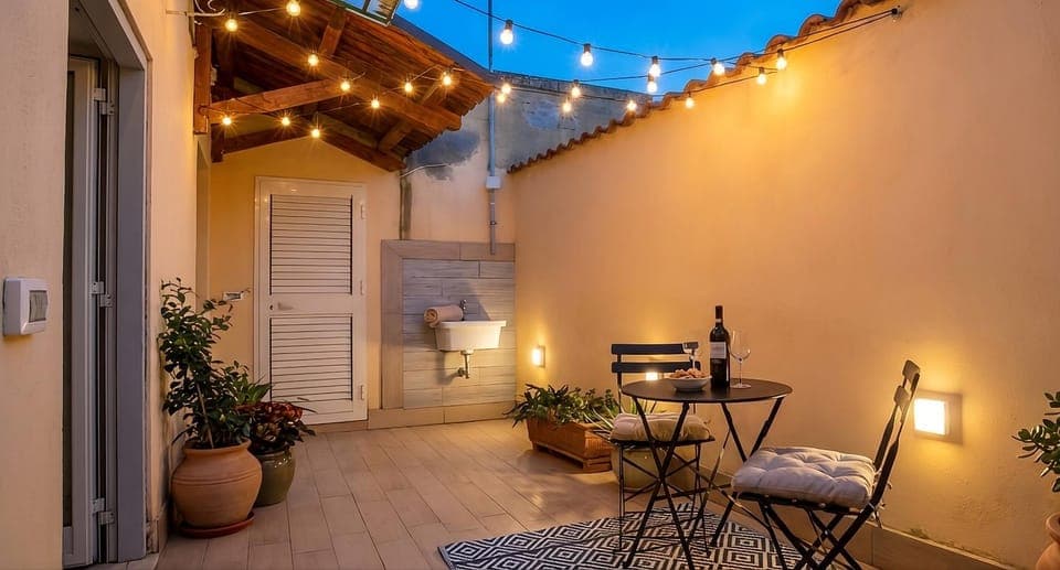 Property building, Patio