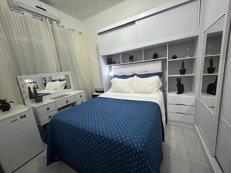 Bed, Photo of the whole room, Bedroom, wardrobe, air conditioner