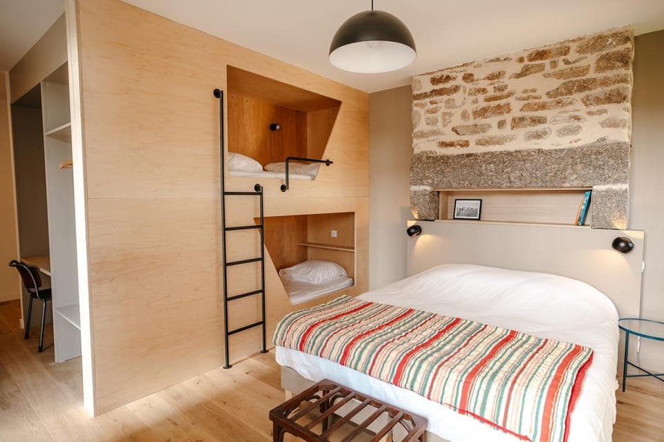 Bed, Photo of the whole room, bunk bed