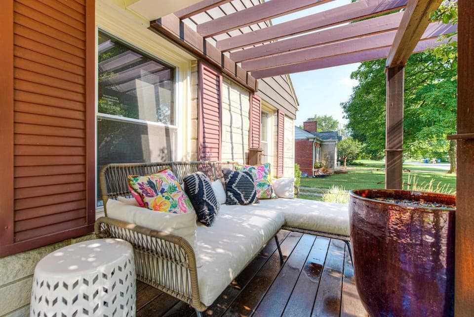 Balcony/Terrace, Seating area, Garden view