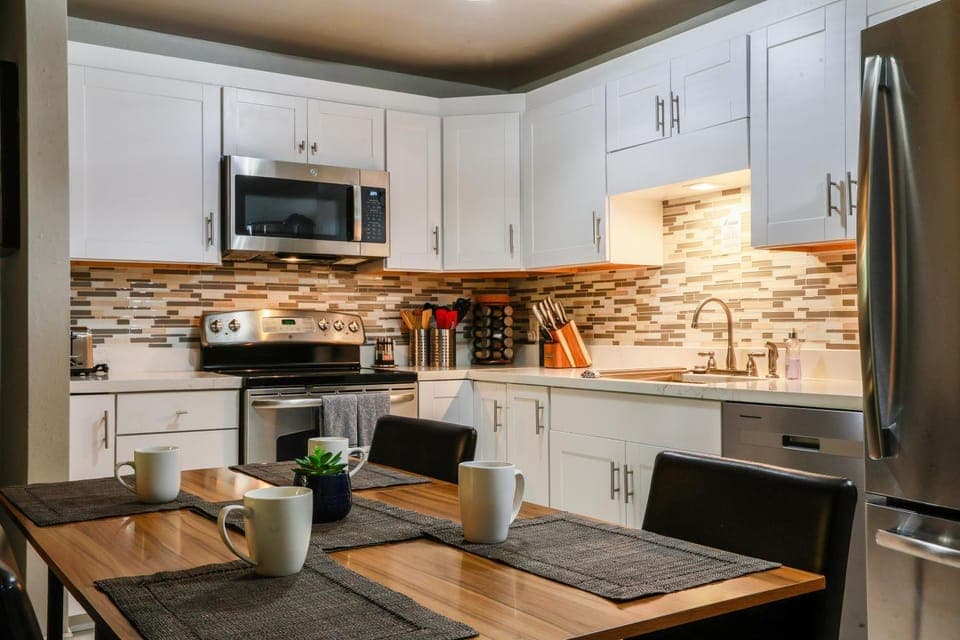 dishwasher, oven, stove, kitchen