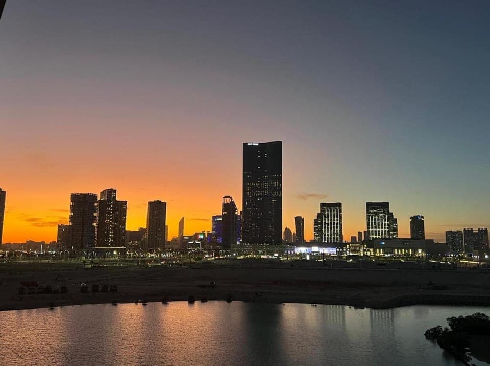 Natural landscape, Lake view, Sunset