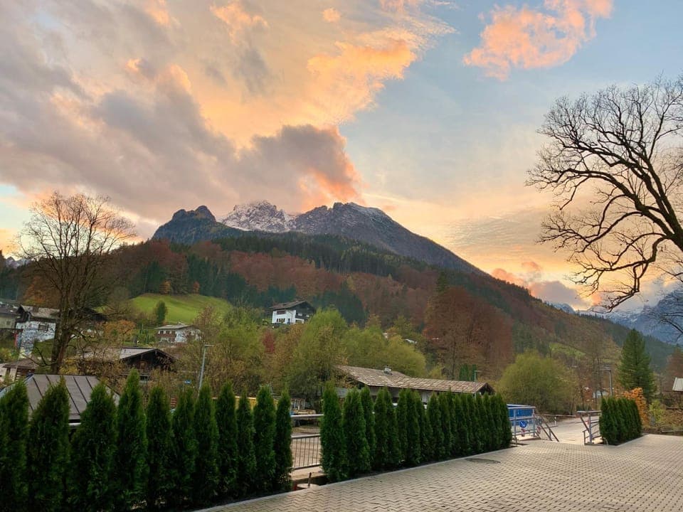 Natural landscape, Hiking, Mountain view, Sunset