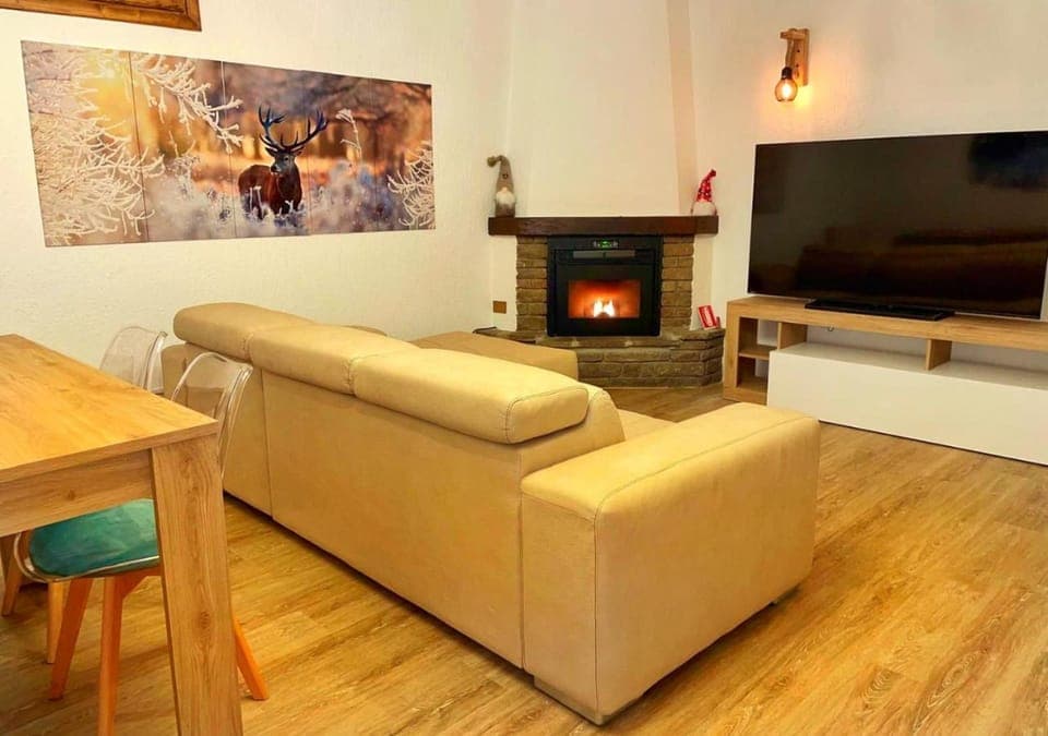 Communal lounge/ TV room, Skiing, fireplace