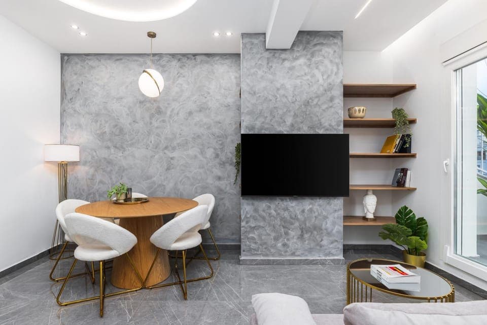 TV and multimedia, Living room, Seating area, Dining area