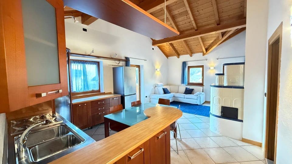 Kitchen or kitchenette, Living room, Seating area, dishwasher