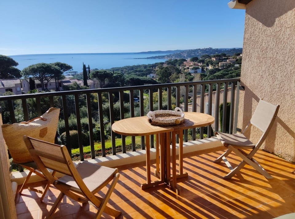 View (from property/room), Balcony/Terrace, Sea view