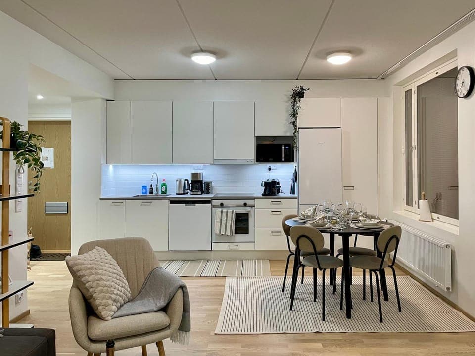 Living room, Dining area, kitchen