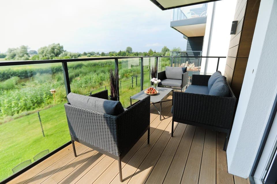 Day, Garden, View (from property/room), Balcony/Terrace, Seating area, Garden view