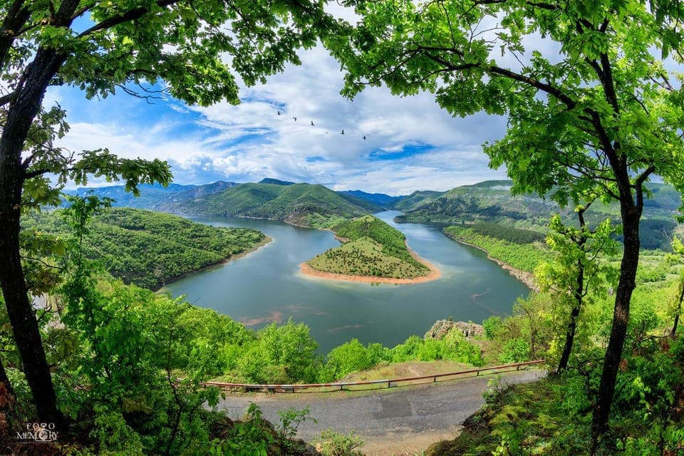 Spring, Day, Natural landscape, Bird's eye view, River view