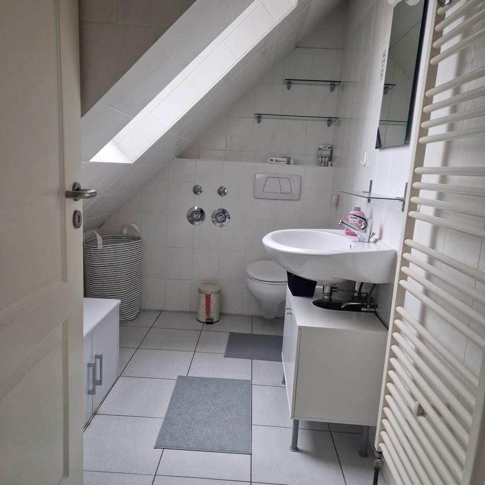 Bathroom, Living room