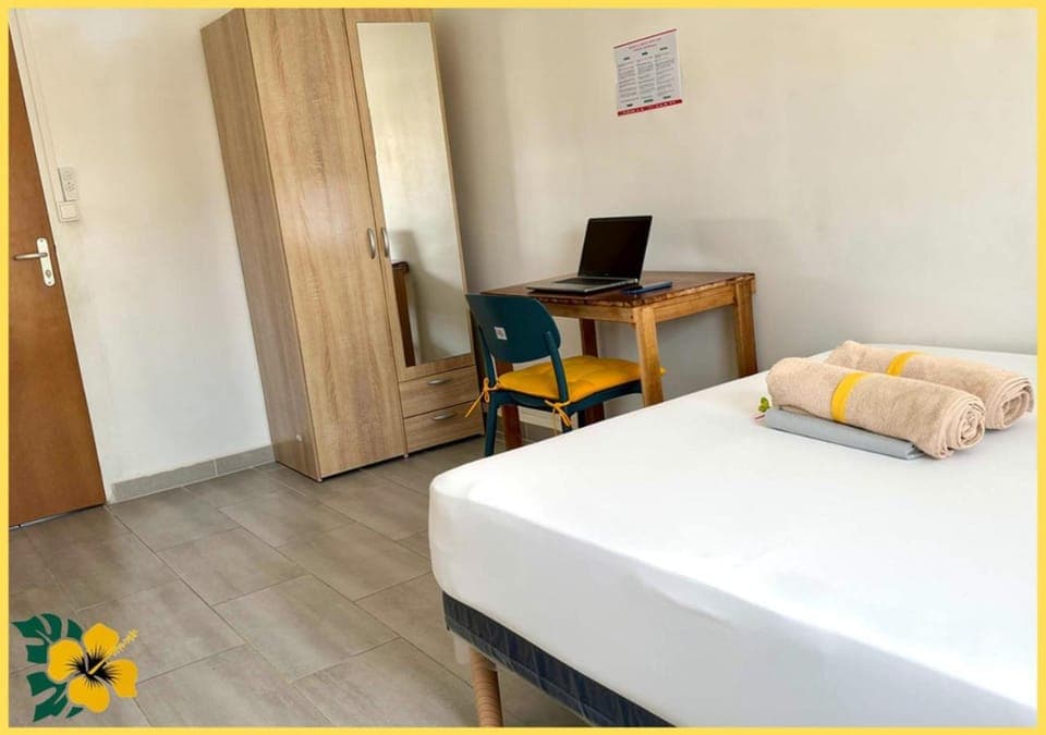 Bed, Seating area, Bedroom, towels, wardrobe