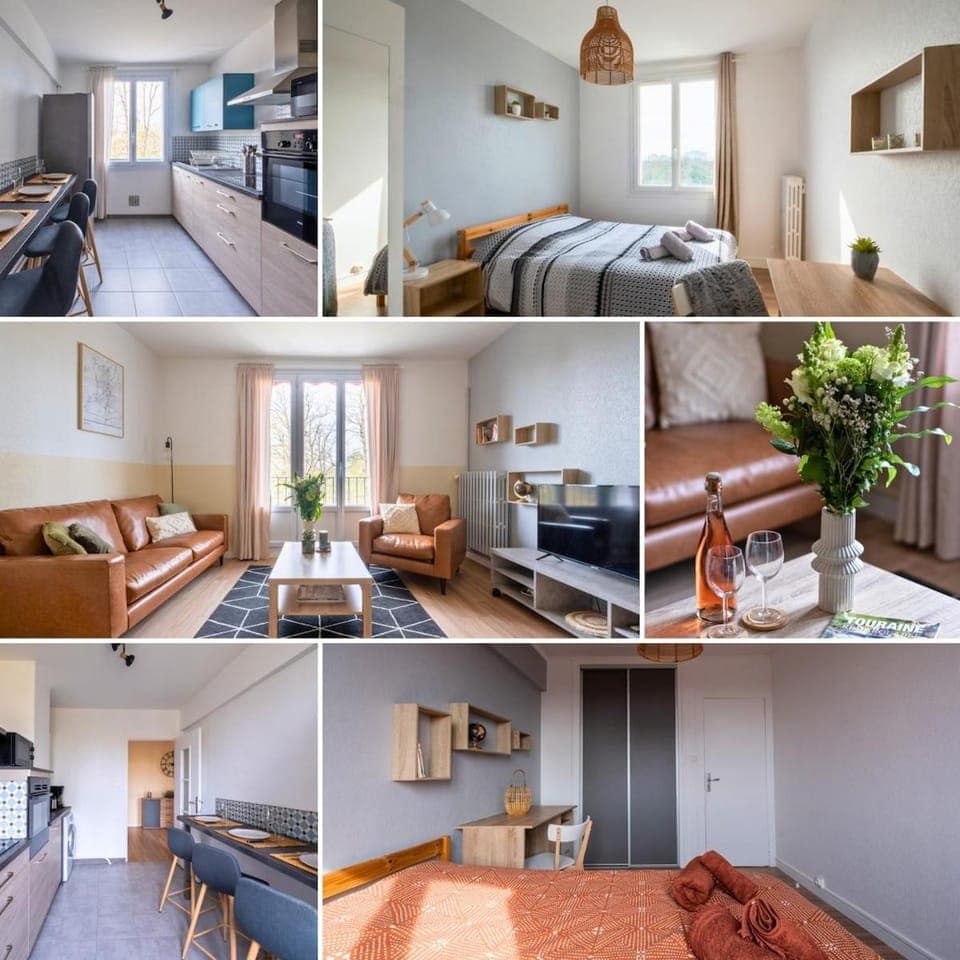 Bed, Kitchen or kitchenette, Living room, Photo of the whole room