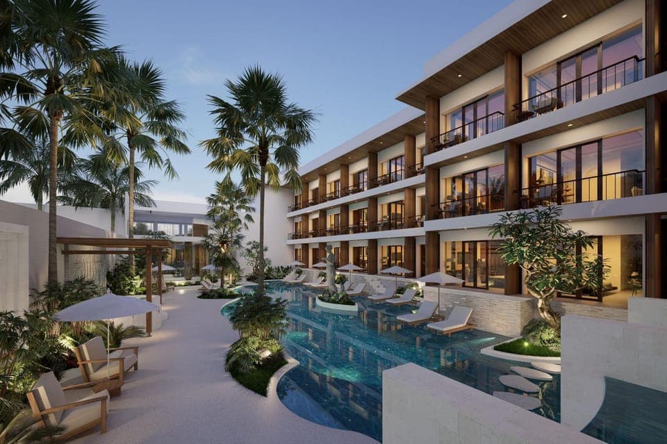 Property building, Garden, Pool view, Swimming pool