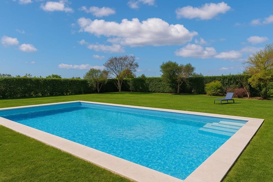 Garden, Swimming pool, sunbed