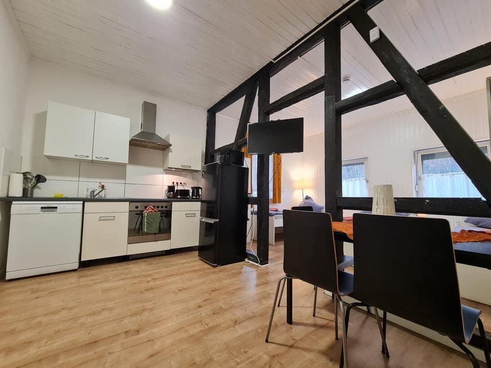 Kitchen or kitchenette, Dining area, dishwasher, oven, stove, toaster