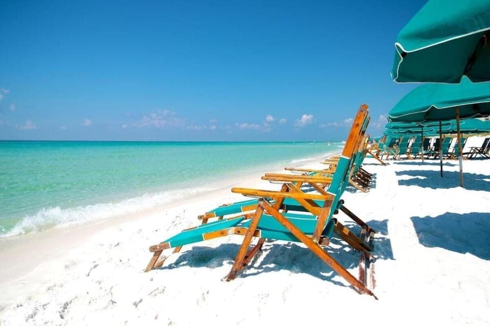 Day, Natural landscape, Beach, Sea view, sunbed