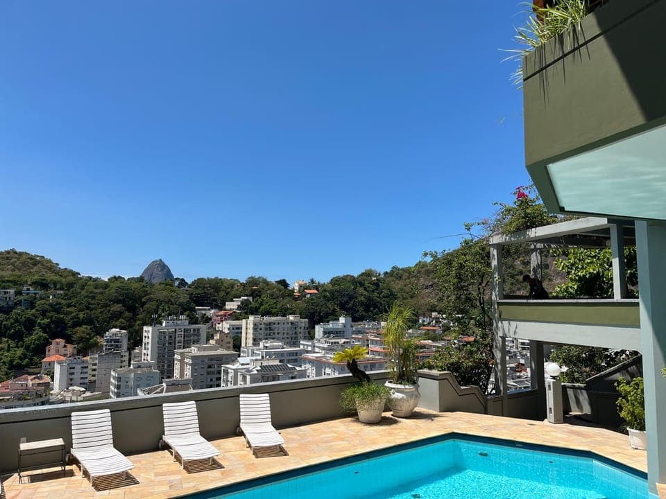 Patio, Day, Natural landscape, View (from property/room), Balcony/Terrace, Mountain view, Pool view, Swimming pool, sunbed