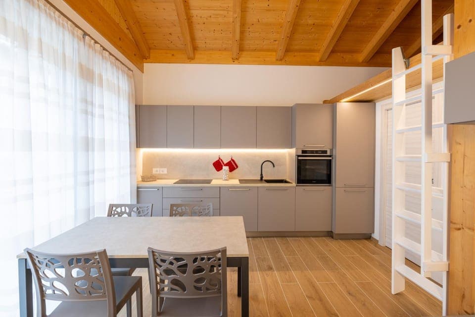 Kitchen or kitchenette, Dining area, oven, pet friendly, stove