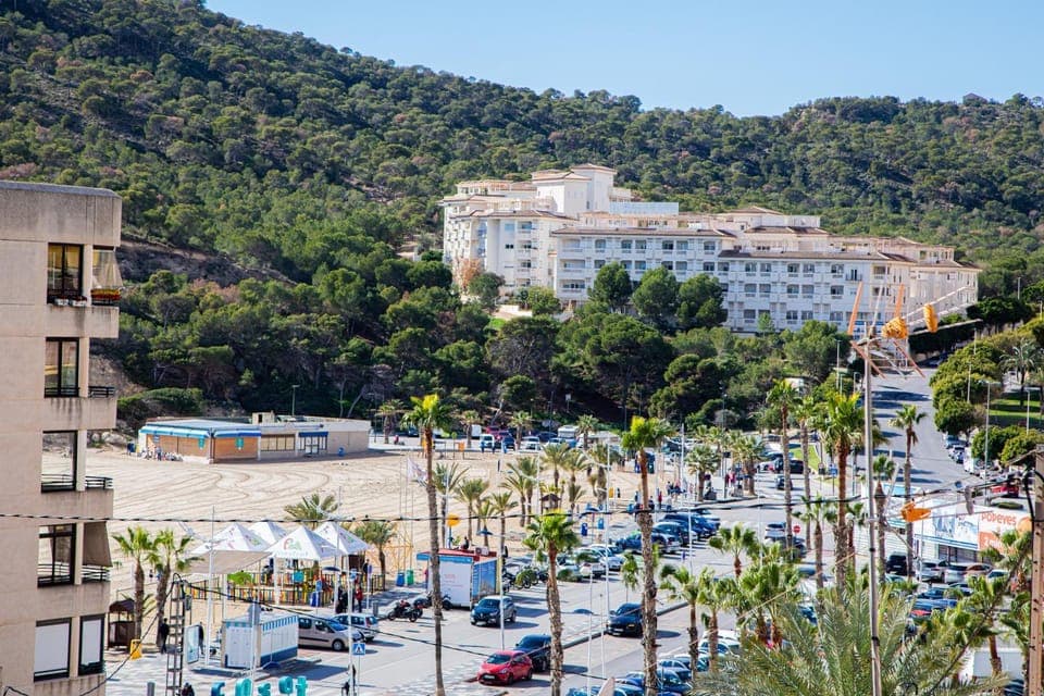 Natural landscape, Beach, Mountain view, Sea view