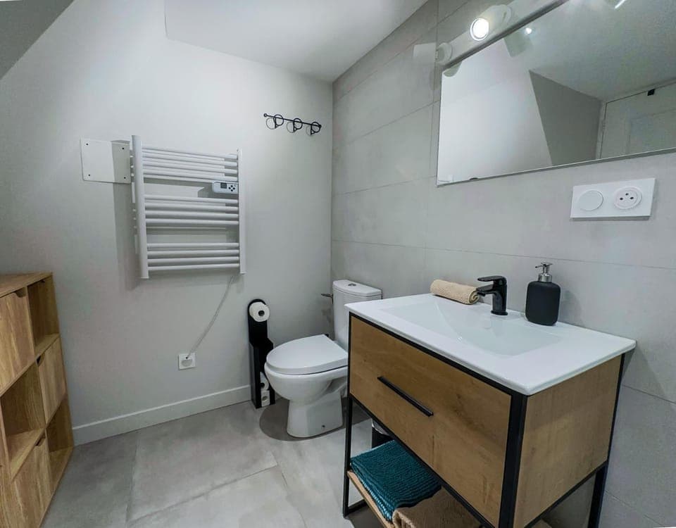 Toilet, Bathroom, towels