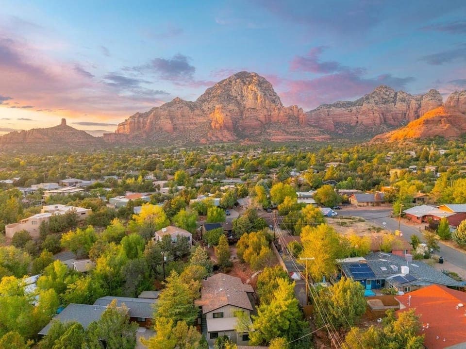 Day, Natural landscape, Bird's eye view, Mountain view