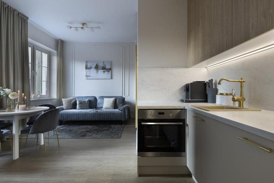 Bed, TV and multimedia, Coffee/tea facilities, Kitchen or kitchenette, Living room, Seating area