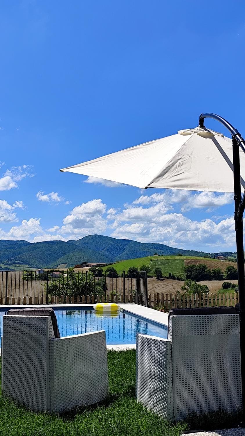 Day, Natural landscape, Mountain view, Pool view, Swimming pool