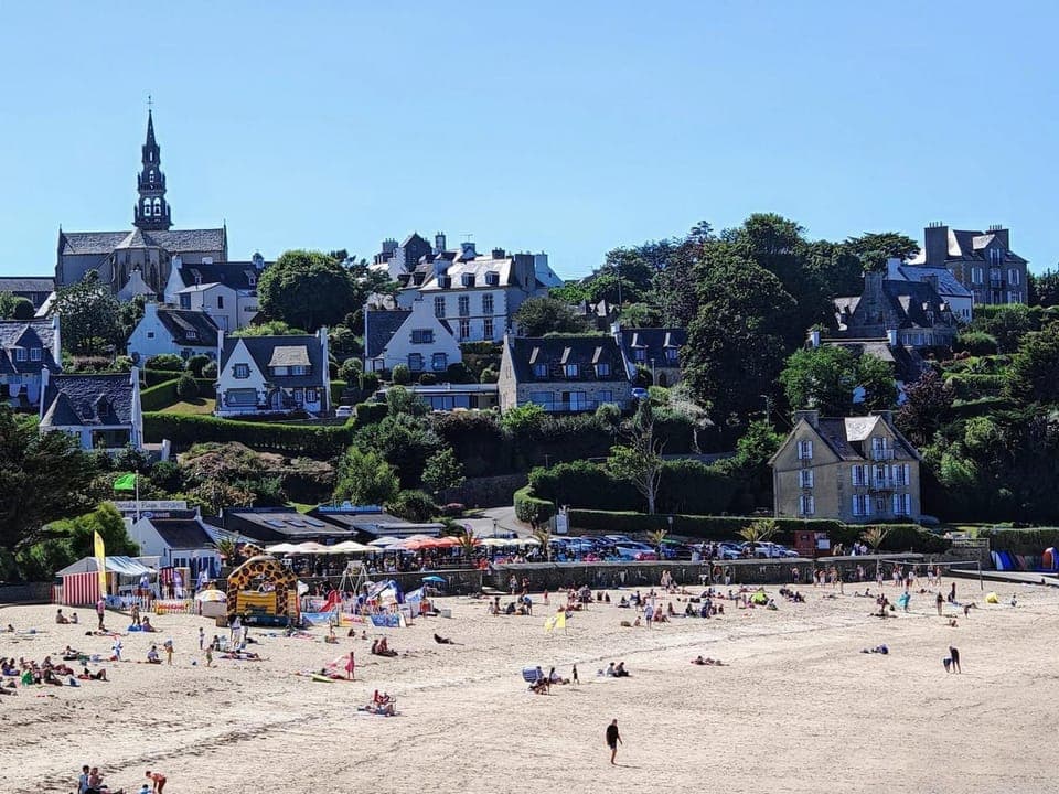 Beach, City view, Sea view