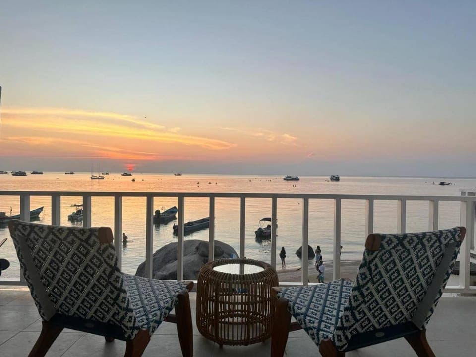 Balcony/Terrace, Sea view, Sunset