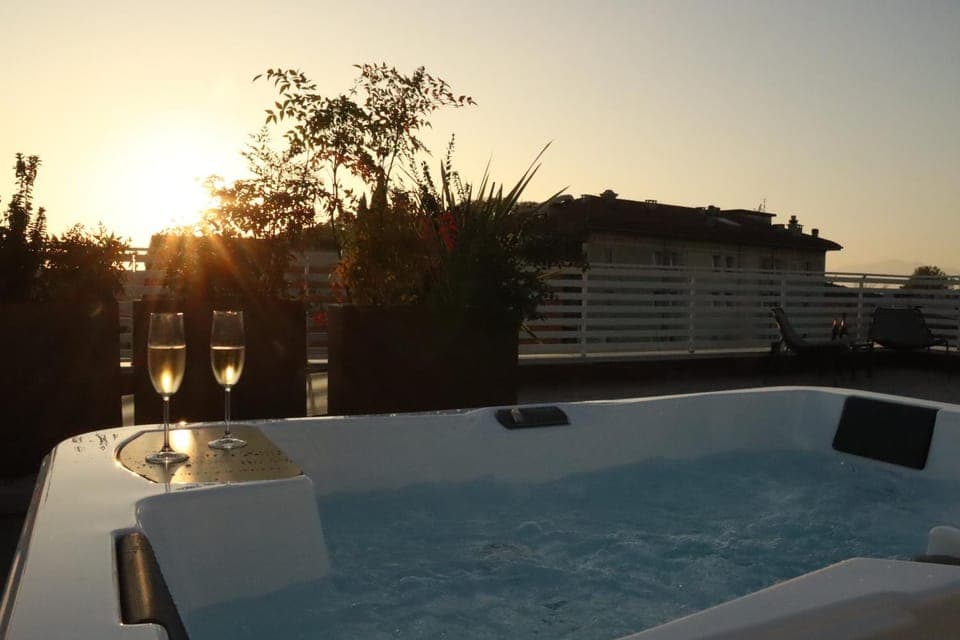 Hot Tub, Sunset